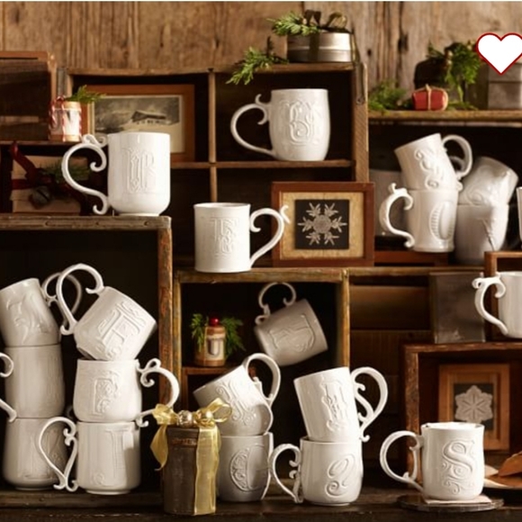 New Pottery barn alphabet A coffee tea mug A to Z - Picture 7 of 7